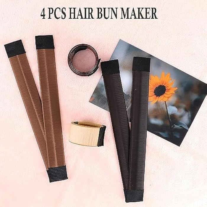 fashion mania Hair Bun Maker for Women DIY Girls French Hair Bun Snap Roll Bun Tool Twist Donut Bun Hairstyle - Hair Bun Maker for Long Hair (black) - Image 2